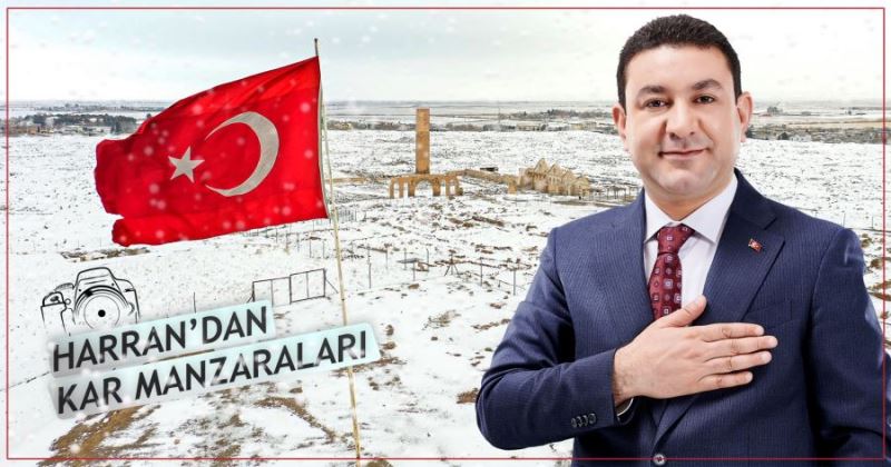 Harran Beyaz Örtüye Büründü