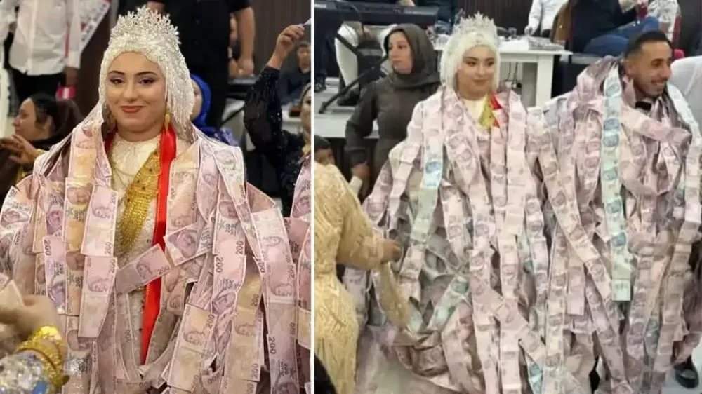 Mardin’de Aşiret Düğünü: Damada Para Yeleği, Geline Kilo Kilo Altın