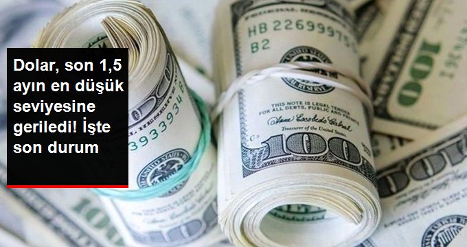Dolar, son 1,5 ayın en düşük seviyesine geriledi