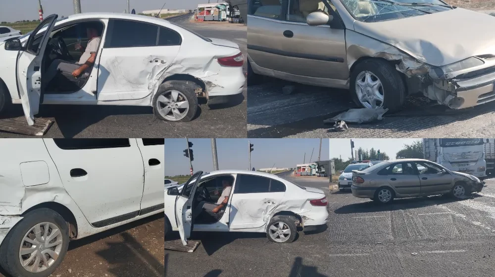 Harran yol ayrımında zincirleme kaza! 3 yaralı