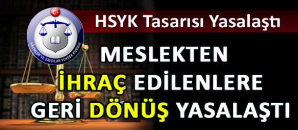 HSYK Tasarısı Yasalaştı